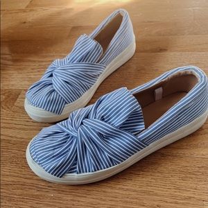 Target slip on striped platform sneaker